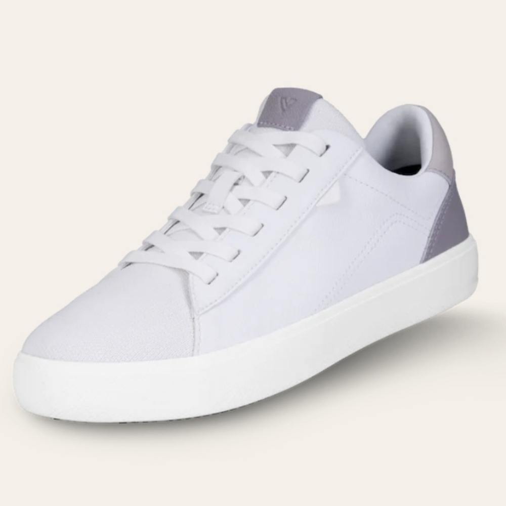 Vessi Women's White and Gray Sneakers